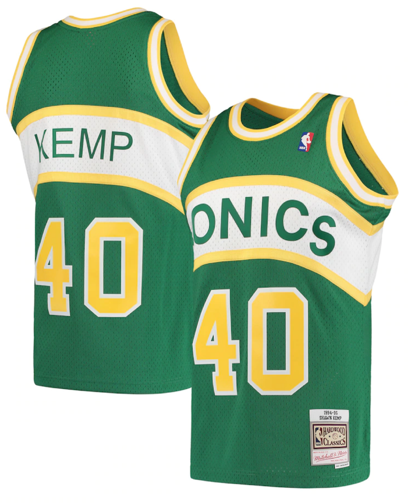 Shawn Kemp Seattle SuperSonics Mitchell Ness Hardwood Classics 1994 The Sports Collection