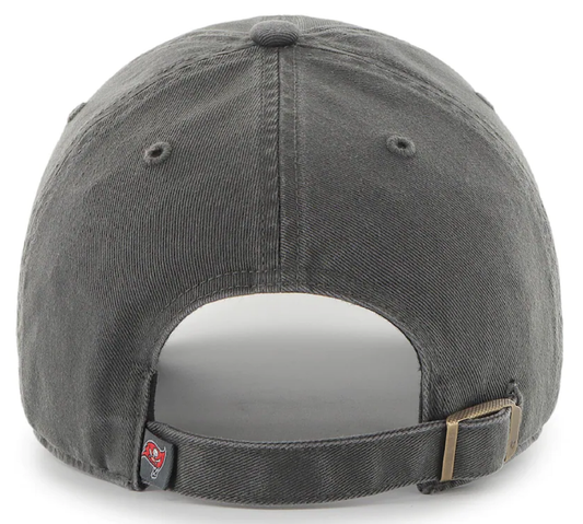 Tampa Bay Buccaneers NFL ’47 Brand Adjustable Unstructured Clean Up Charcoal Hat