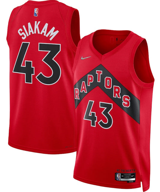 Adult Nike Pascal Siakam Red Toronto Raptors 2020/21 Swingman Jersey - Icon Edition