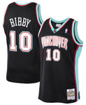 Men's Mitchell & Ness Mike Bibby Black Vancouver Grizzlies 2000-2001 Hardwood Classics Swingman Jersey