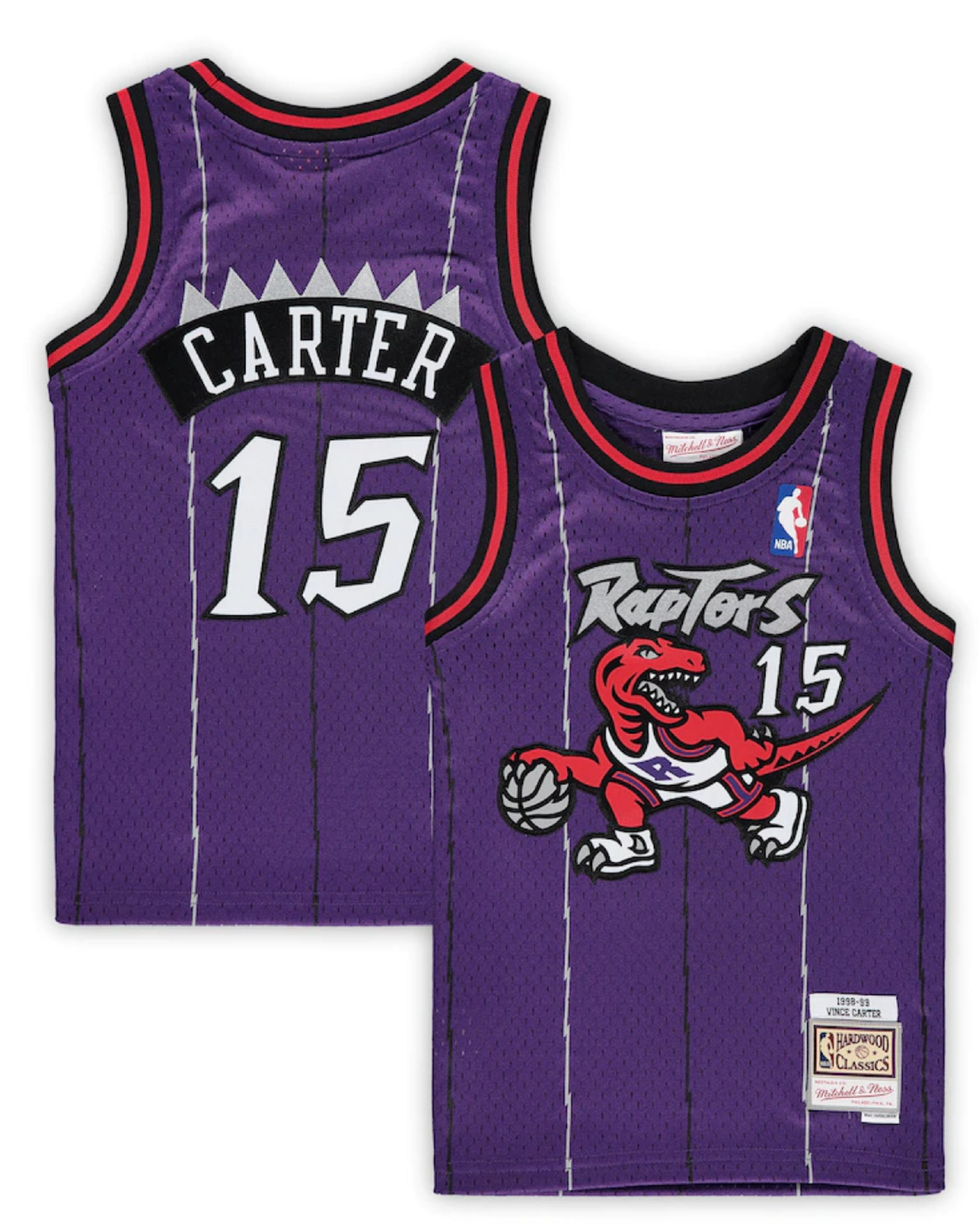 Men's Toronto Raptors Vince Carter #15 Purple Mitchell & Ness