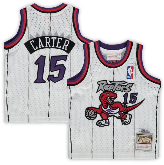 Men's Toronto Raptors Vince Carter #15 White Mitchell & Ness Swingman Jersey