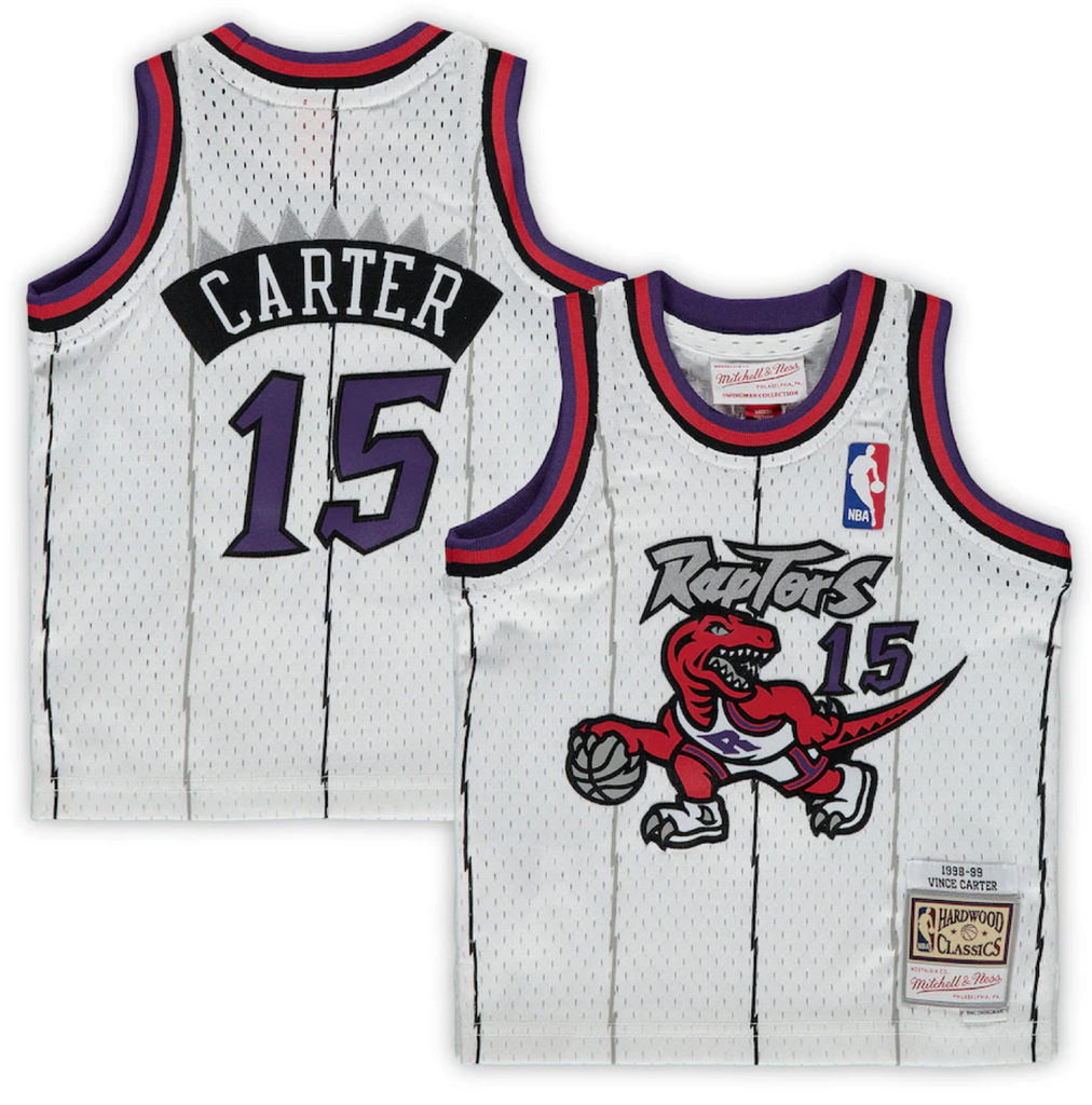 Men s Toronto Raptors Vince Carter 15 White Mitchell Ness