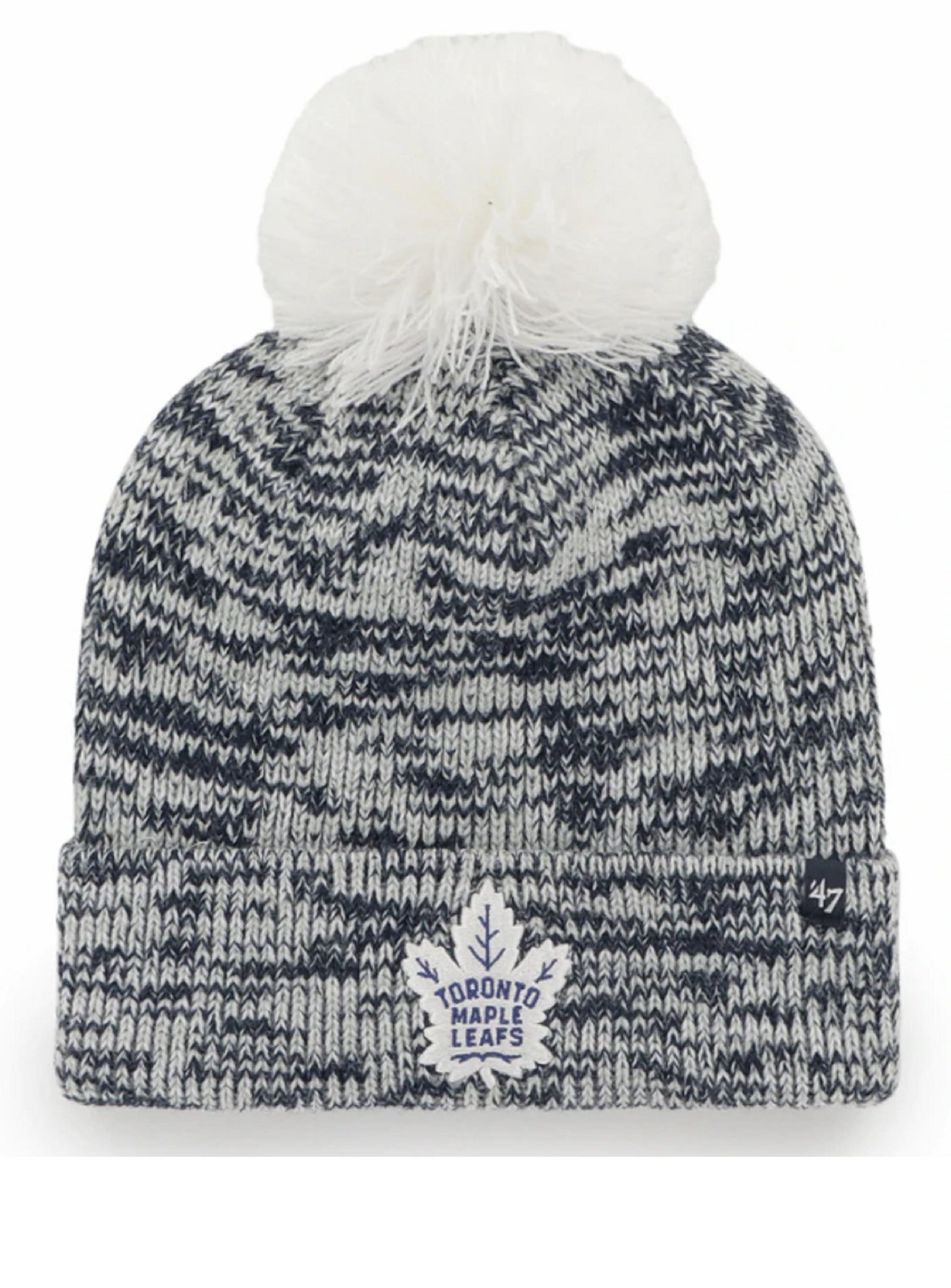Toronto Maple Leafs Women's '47 Triple Cross Knit Toque - Grey