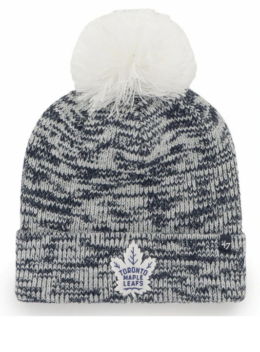 Toronto Maple Leafs Women's '47 Triple Cross Knit Toque - Grey