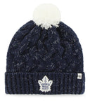 Toronto Maple Leafs Women's '47 Fiona Cuff Knit Toque - Navy Metallic