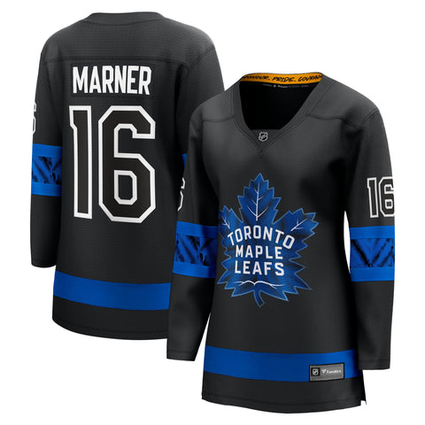 Women's Toronto Maple Leafs Fanatics Branded Black - Alternate Premier Breakaway Reversible Mitch Marner Jersey