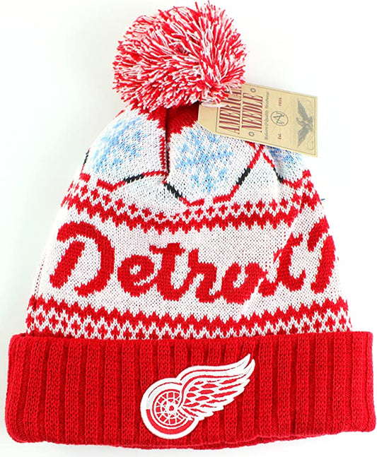 Detroit Red Wings Peak Red Toque