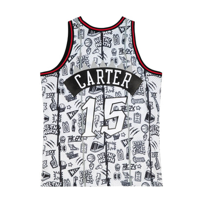 Mitchell & Ness Doodle Swingman Jersey - Vince Carter #15 Toronto Raptors 1998 - 1999