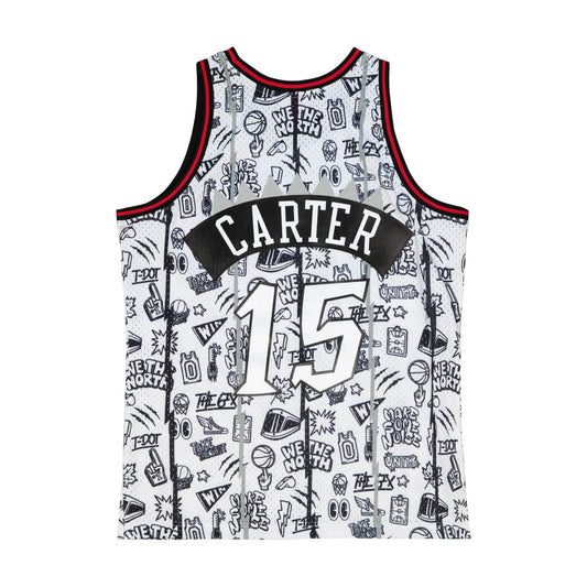 Mitchell & Ness Doodle Swingman Jersey - Vince Carter #15 Toronto Raptors 1998 - 1999