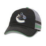 American Needle Vancouver Canucks Black and Grey Adjustable Cap