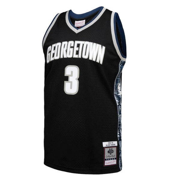 Men s Mitchell Ness NBA Allen Iverson Georgetown Hoyas 1995 96 Swing The Sports Collection