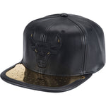 Men's Mitchell & Ness Chicago Bulls Day 1 Snapback Hat - Black/Gold