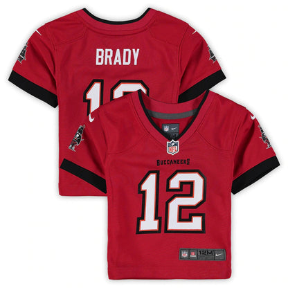 Infant Nike Tom Brady Red Tampa Bay Buccaneers - Game Jersey