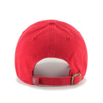 San Francisco 49ers NFL ’47 Adjustable Unstructured Clean Up Purple Hat- Red