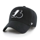 Montreal Expos '47 Black Adjustable Clean Up Cap