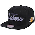 Men's Mitchell & Ness Black Los Angeles Lakers Foundation Script - Snapback Hat