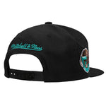 Men's Mitchell & Ness Black Vancouver Grizzlies Hardwood Classics Foundation Script - Snapback Hat