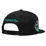 Men's Mitchell & Ness Black Vancouver Grizzlies Hardwood Classics Foundation Script - Snapback Hat