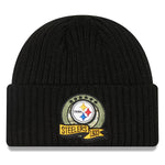 Pittsburgh Steelers New Era 2022 Salute to Service Knit Hat - Black