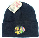 Chicago Blackhawks American Needle Black Beanie