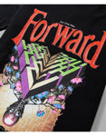 PAPER PLANE FORWARD MOTION TEE BLACK