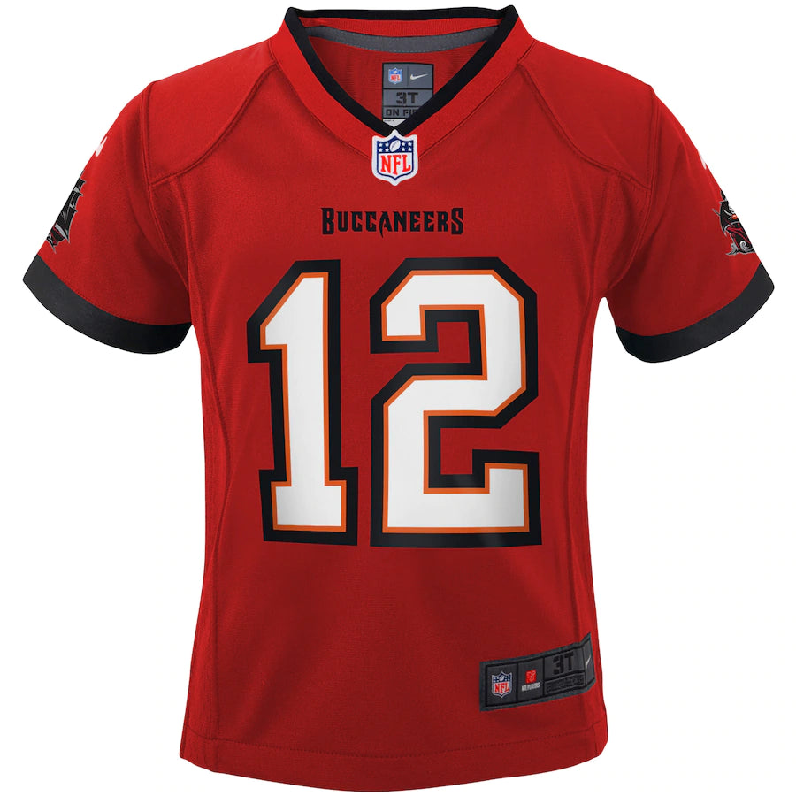 Preschool Nike Tom Brady Red Tampa Bay Buccaneers - Game Jersey