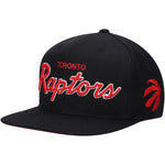 Men's Mitchell & Ness Black Toronto Raptors Foundation Script Snapback Hat