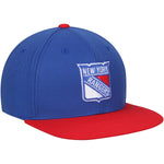 American Needle Wool Replica 400s New York Rangers Blue/Red Flat Brim Hat