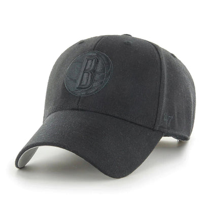 Brooklyn Nets '47 MVP Adjustable Hat- Black/Black