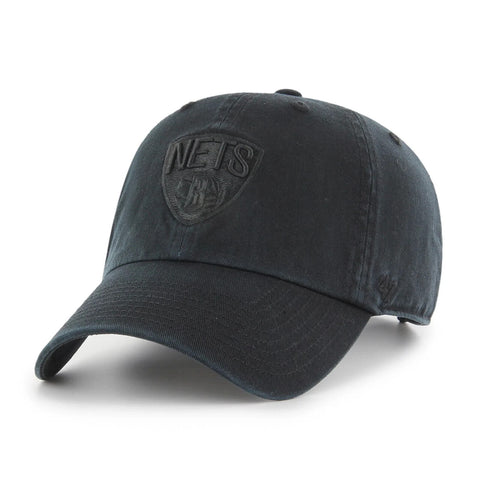 Brooklyn Nets '47 Clean Up Adjustable Hat- Black/Black
