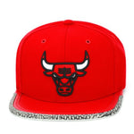 Men's Mitchell & Ness Chicago Bulls Day 3 Snapback Hat - Red/ White