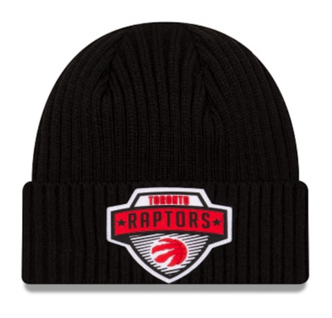 Men's Toronto Raptors New Era Black 2020 NBA Tip-Off Official Toque Beanie Knit