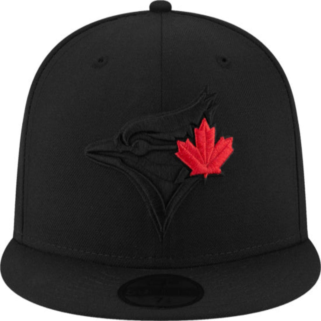 New Era Toronto Blue Jays 59Fifty Mens Fitted Hat - Black & Red Maple – The  Sports Collection